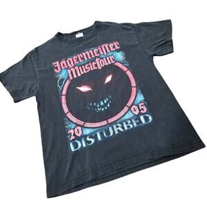 Vintage 2005 Disturbed Jägermeister Music Tour T-Shirt  Size Medium